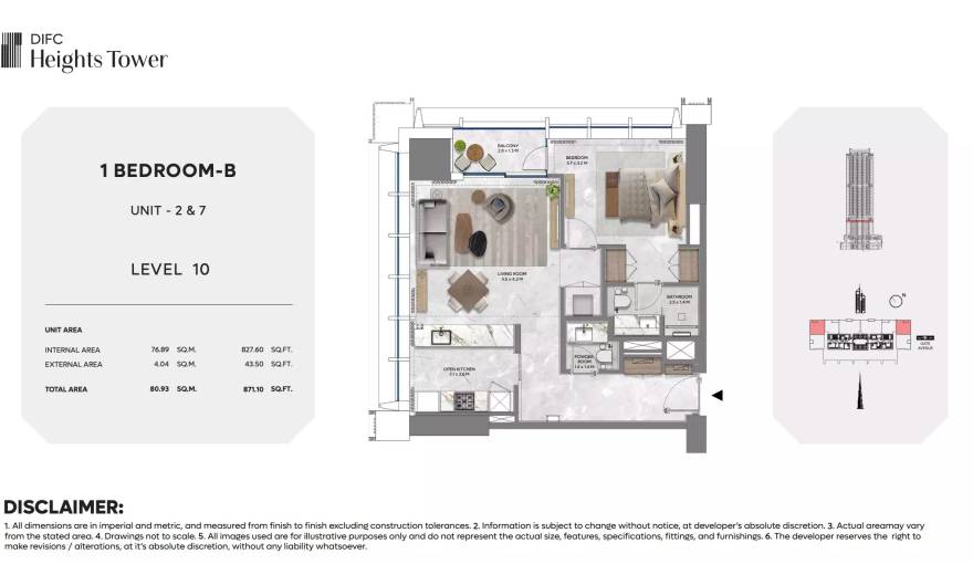 Plans DIFC Heights Tower