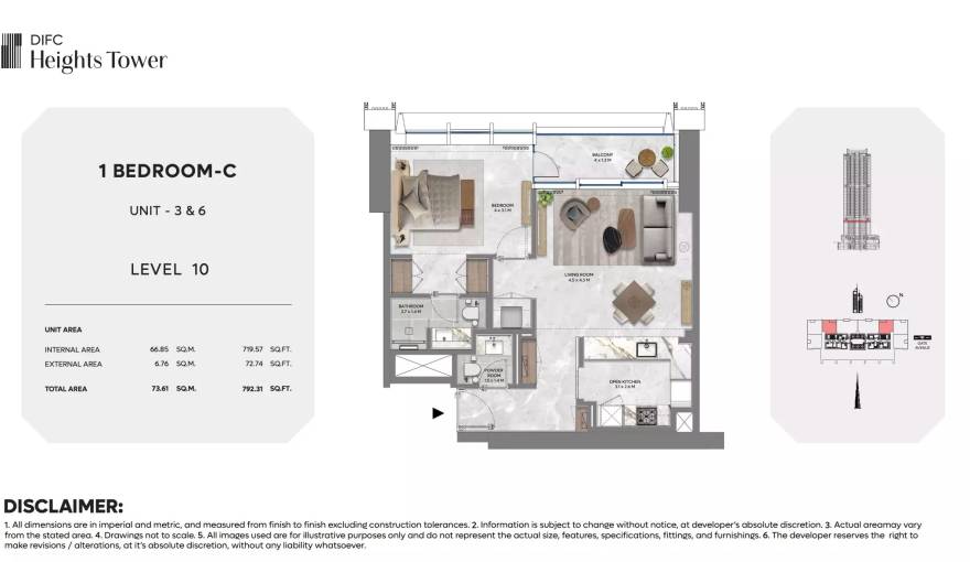 Plans DIFC Heights Tower