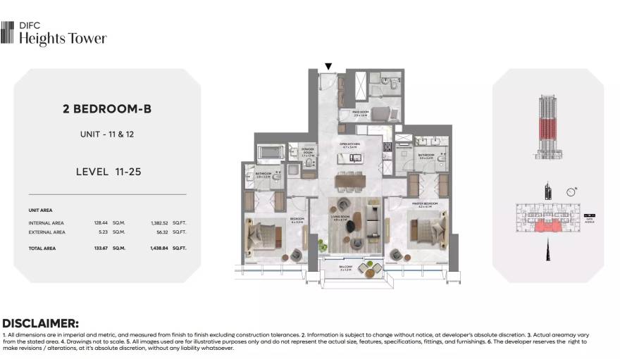 Plans DIFC Heights Tower