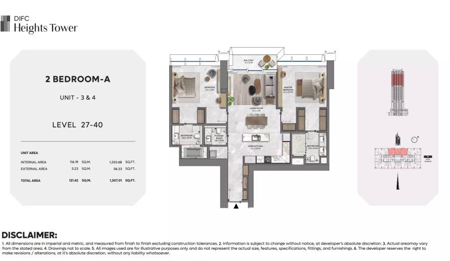 Plans DIFC Heights Tower