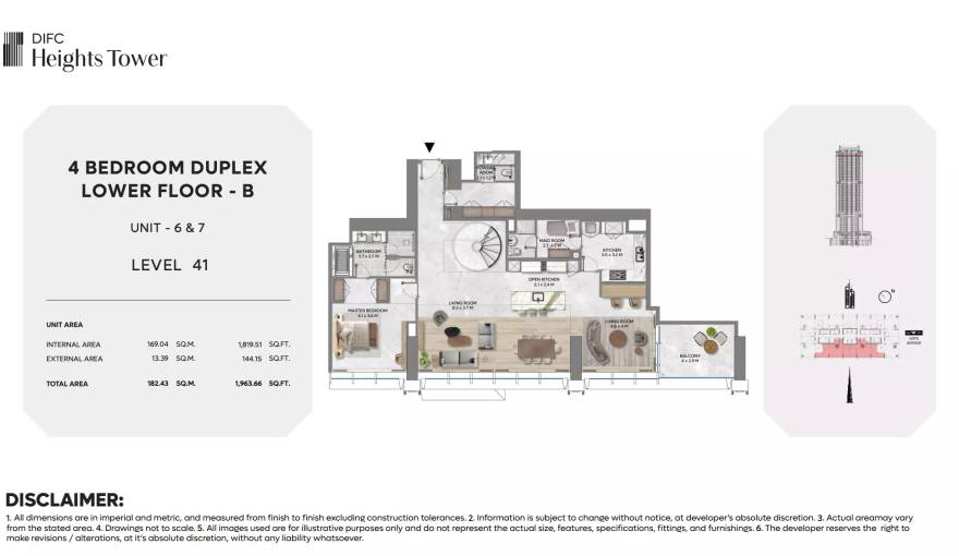 Plans DIFC Heights Tower