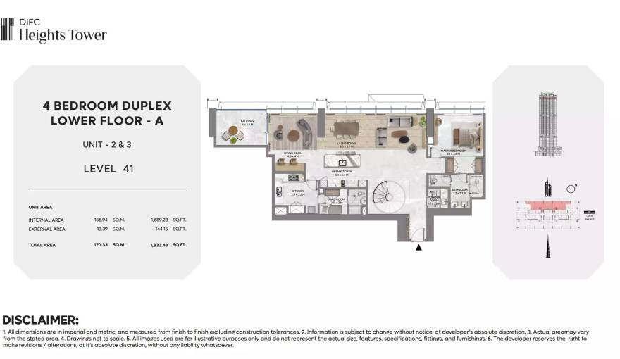 Plans DIFC Heights Tower