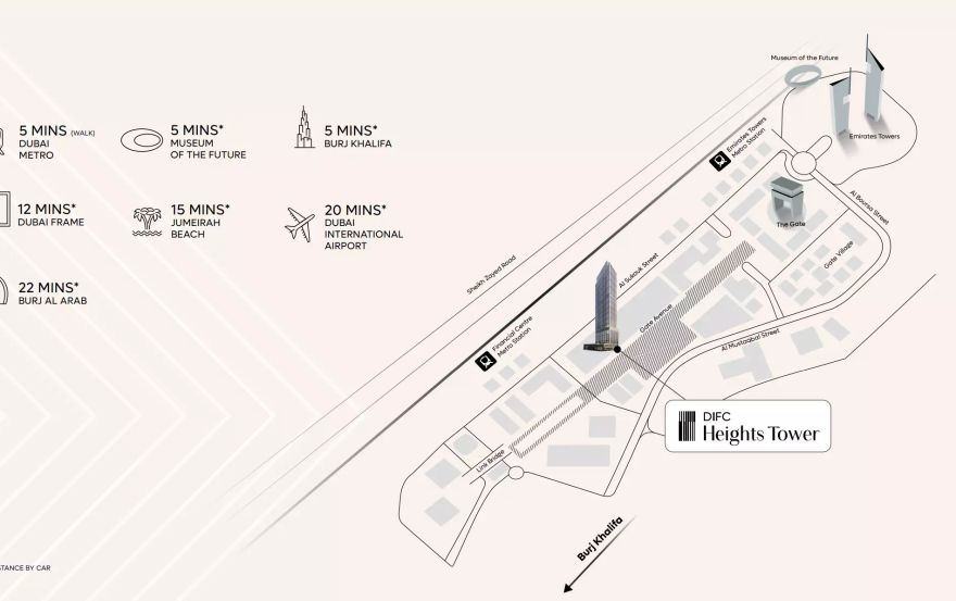 Site plan – DIFC Heights Tower