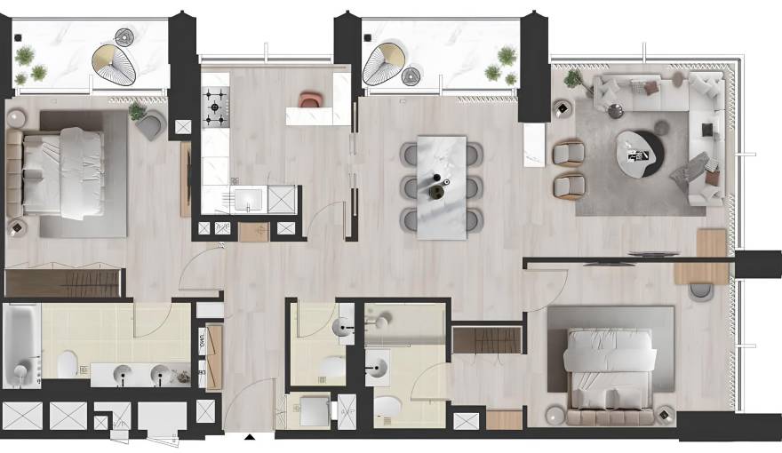 Plans DIFC Living