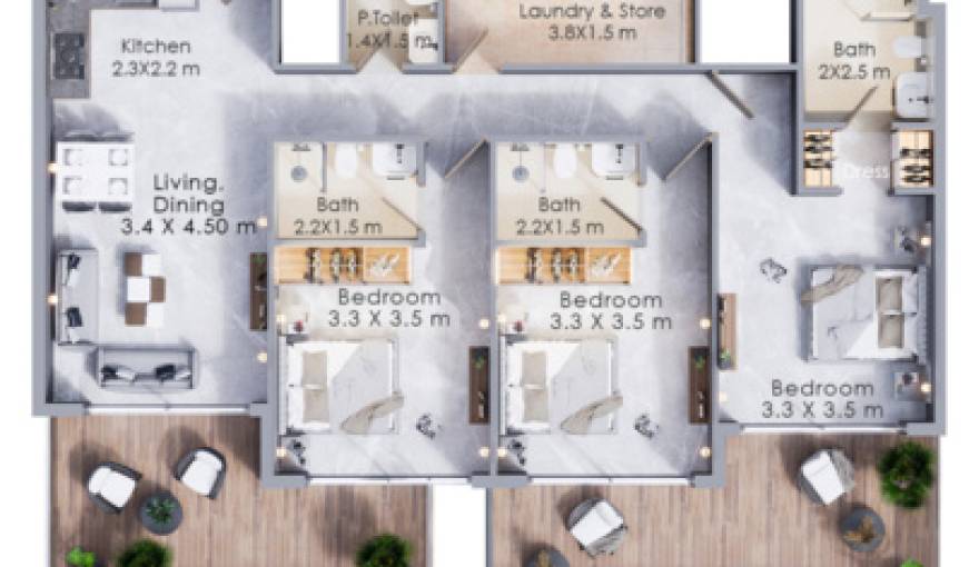 Plans Terra Tower