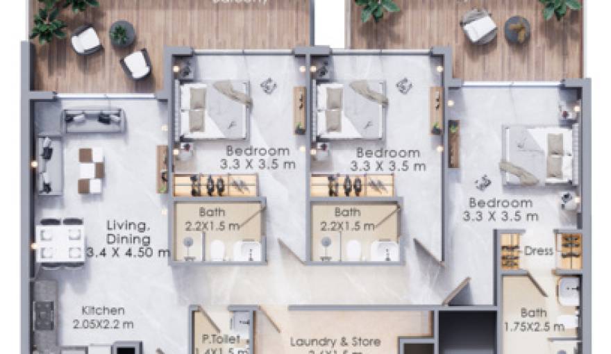 Plans Terra Tower