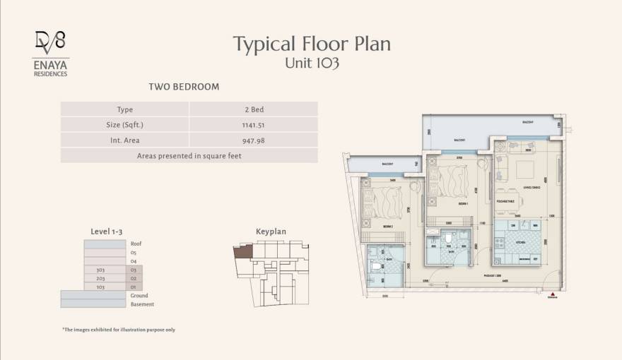 Plans Enaya Residence