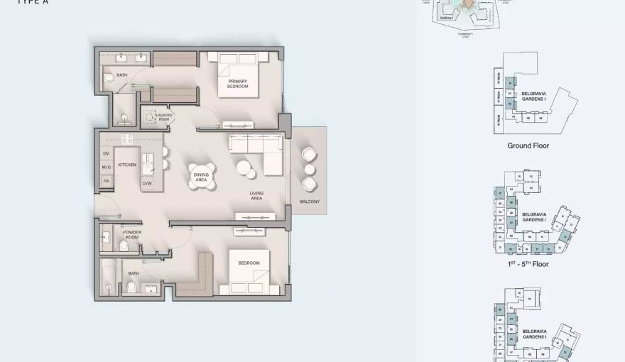 Plans Belgravia Gardens