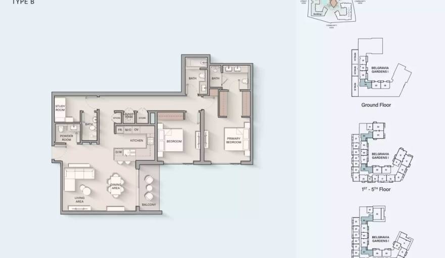 Plans Belgravia Gardens