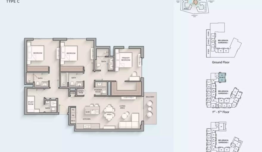 Plans Belgravia Gardens