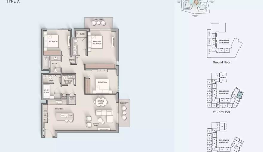 Plans Belgravia Gardens