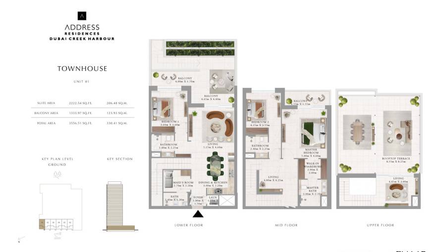 Plans Address Residences at Dubai Creek Harbour