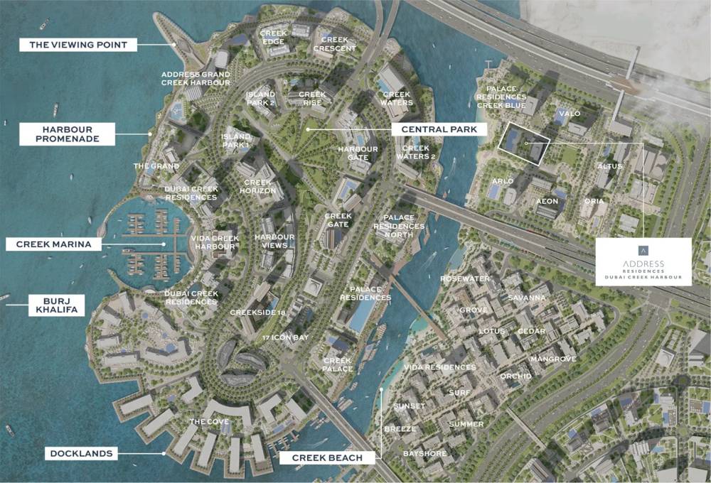General plan – Address Residences at Dubai Creek Harbour#1