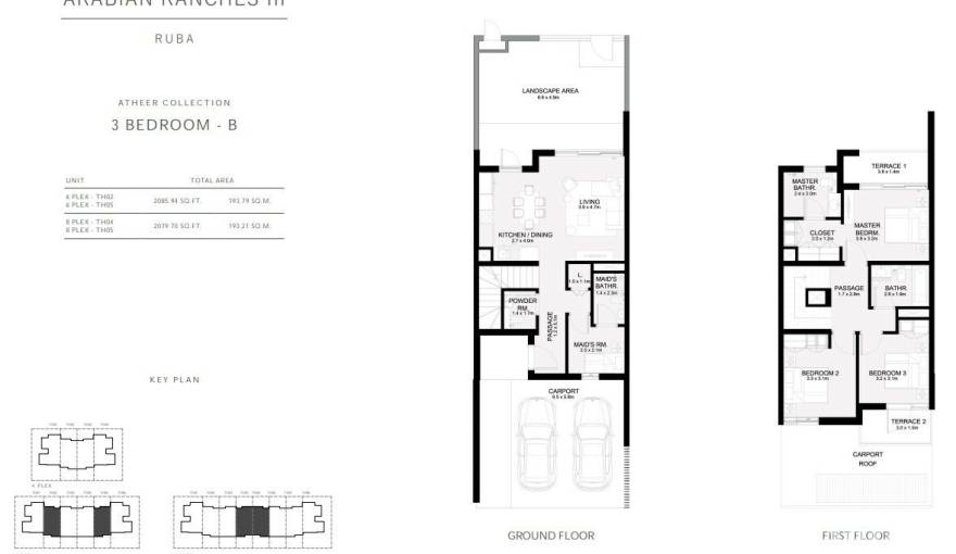 Plans Arabian Ranches lll