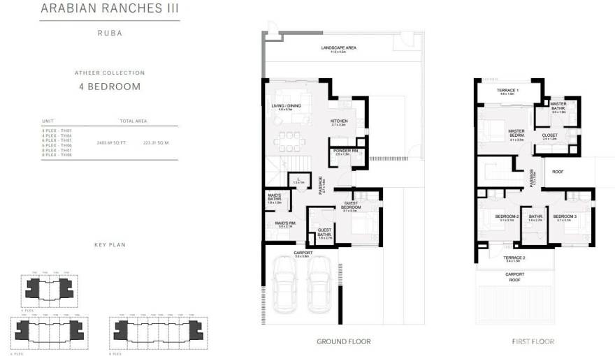 Plans Arabian Ranches lll