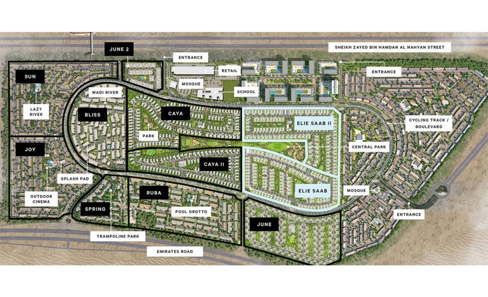 General plan – Elie Saab Villas 2#1