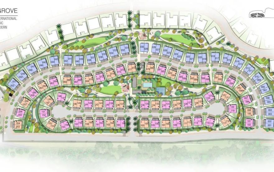 Site plan – Emaar Grove Villas