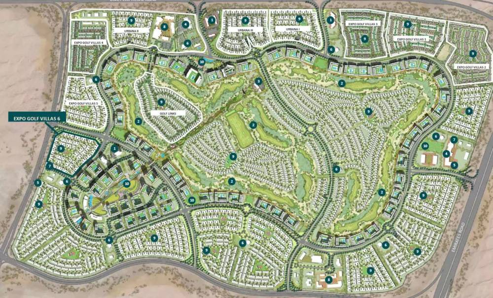 General plan – Expo Golf Villas 6#1
