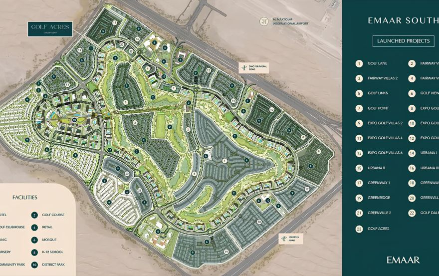 Site plan – Golf Acres