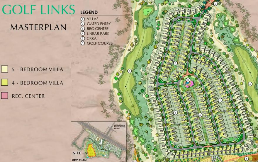 Site plan – Golf Links Villas