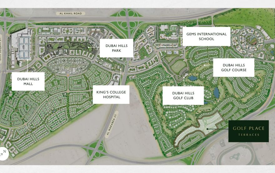 Site plan – Golf Place Terraces