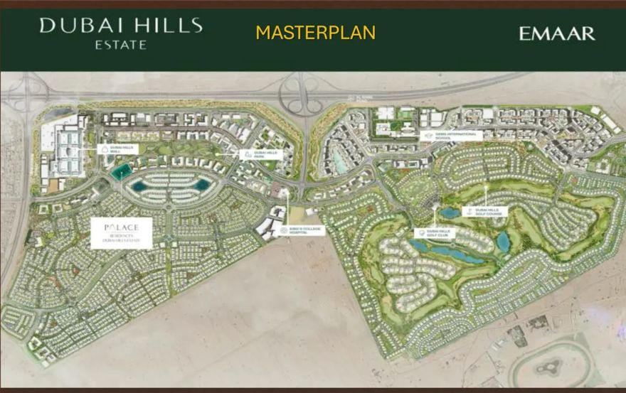 Site plan – Palace Residences at Dubai Hills Estate