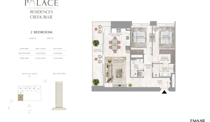 Plans Palace Residences Creek Blue