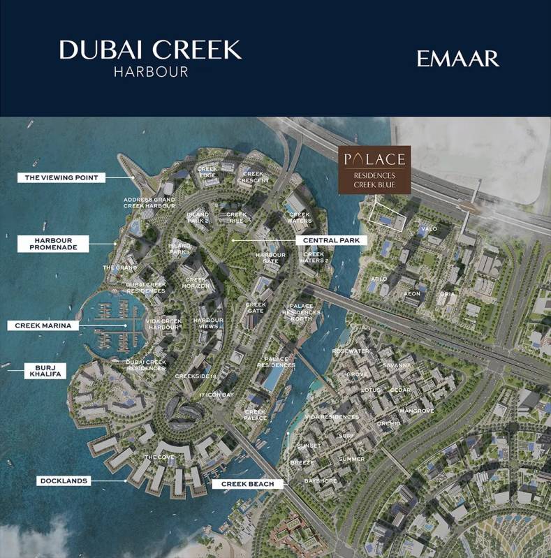 General plan – Palace Residences Creek Blue#1