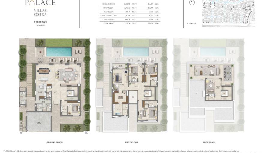 Plans Palace Villas Ostra