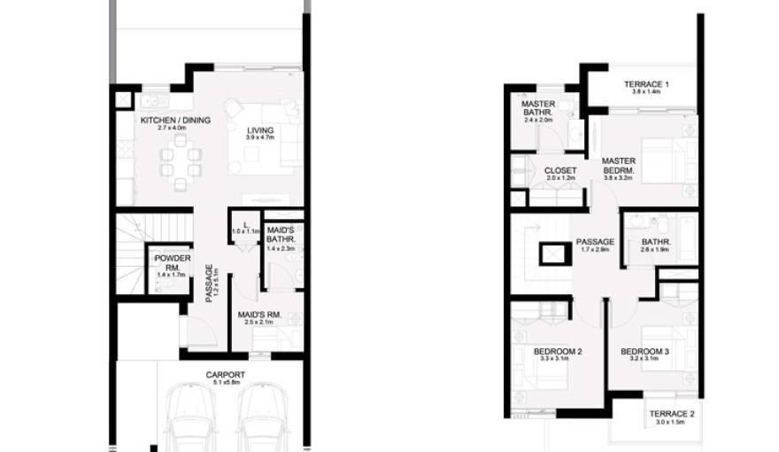 Plans Ruba Townhouses II