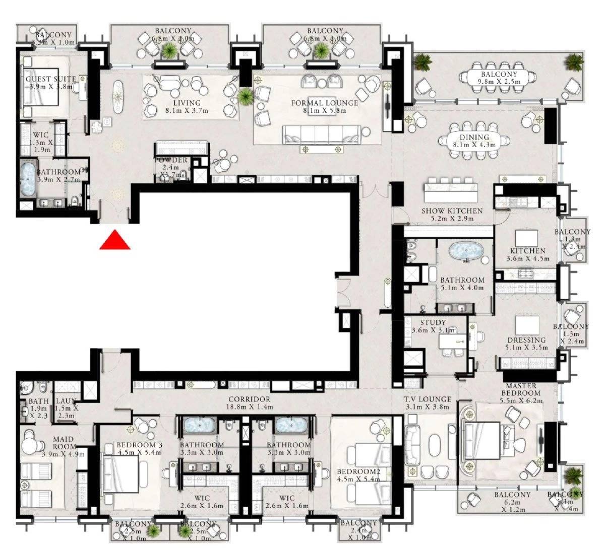 Plans St. Regis Residences #4