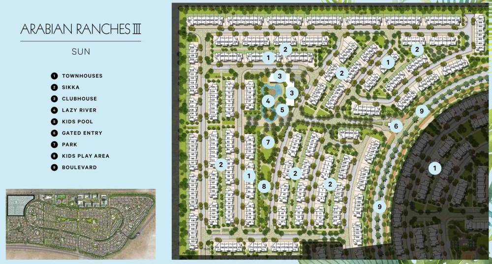 General plan – Sun at Arabian Ranches 3#1