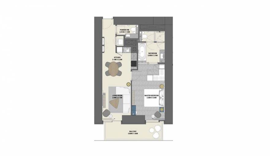 Plans Vida Dubai Mall Apartments