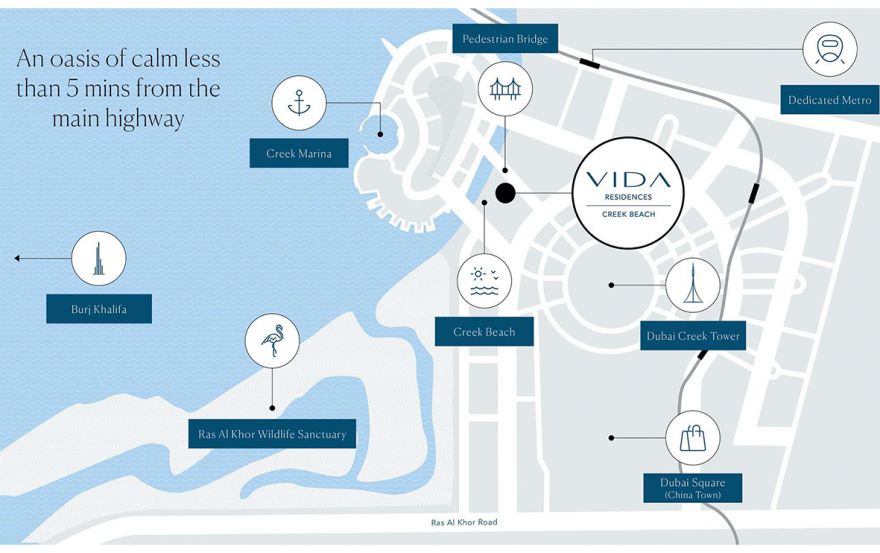 Site plan – Vida Residences Creek Beach