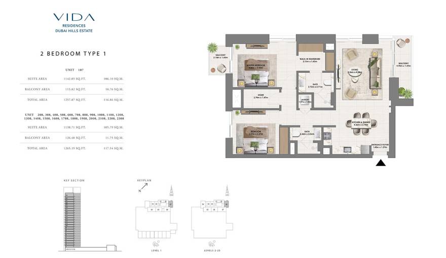 Plans Vida Residences