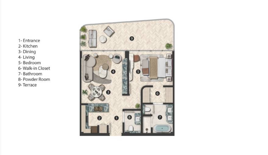 Plans Hilton Residences Al Raha