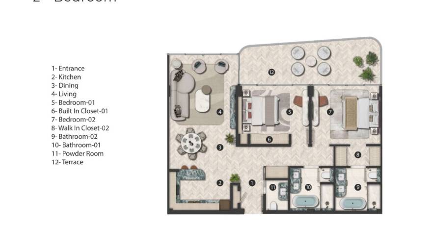 Plans Hilton Residences Al Raha