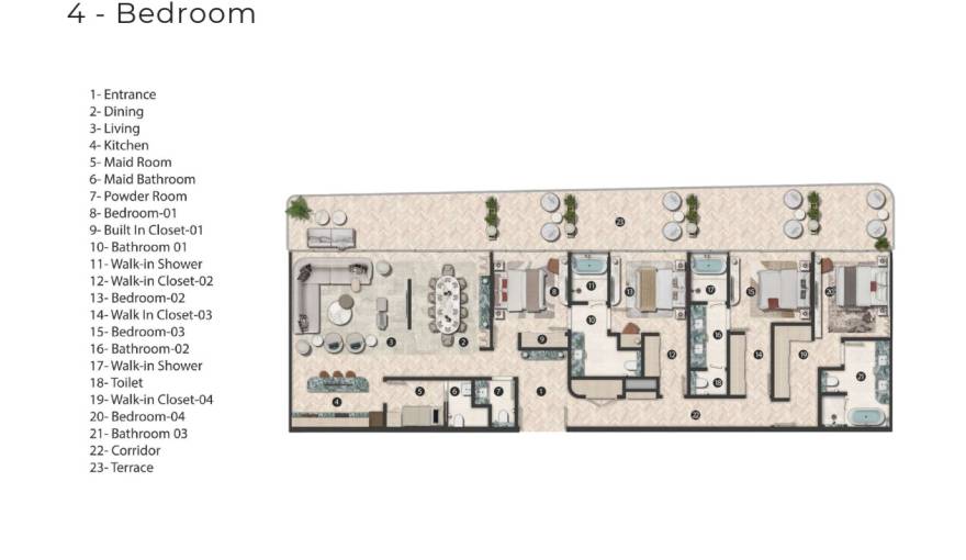 Plans Hilton Residences Al Raha