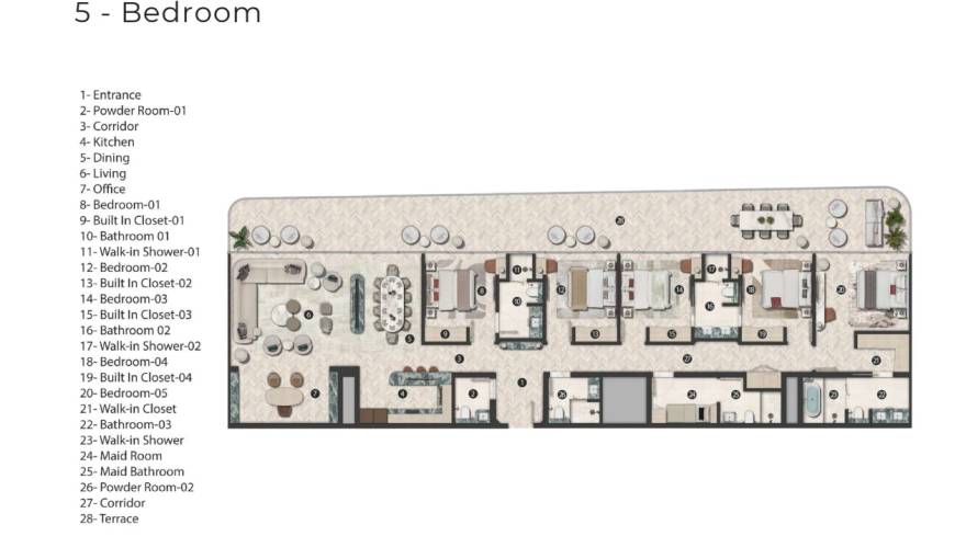 Plans Hilton Residences Al Raha