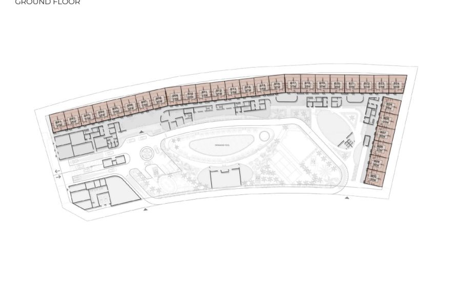 Site plan – Hilton Residences Al Raha