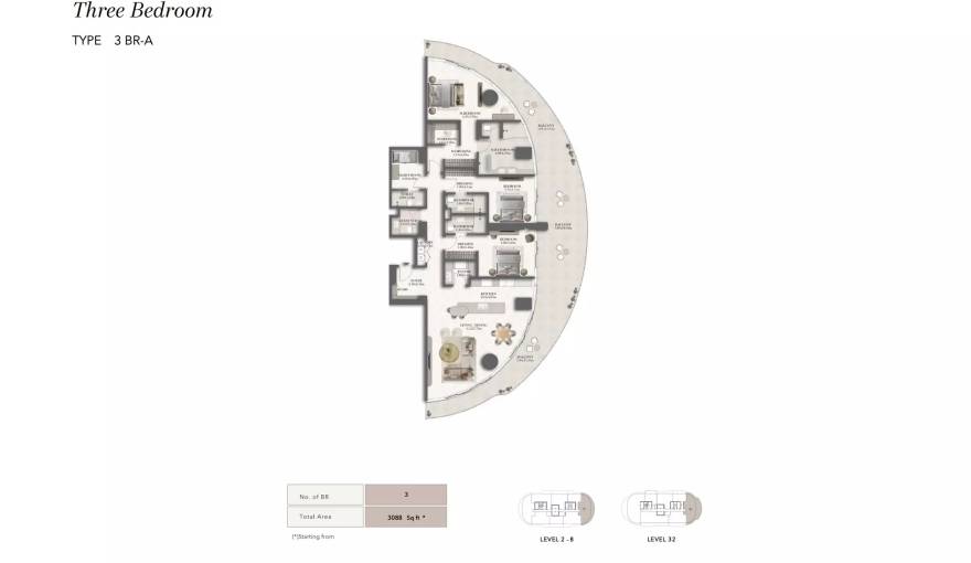 Plans Jumeirah Residences