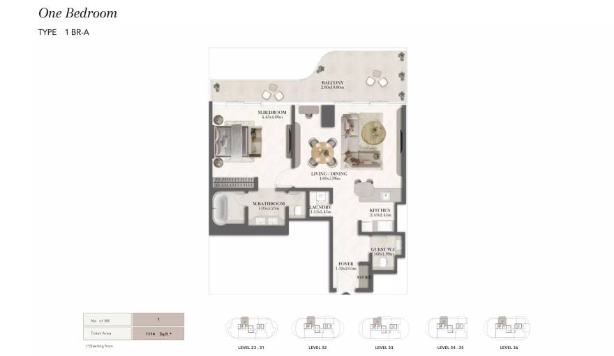 Plans Jumeirah Residences