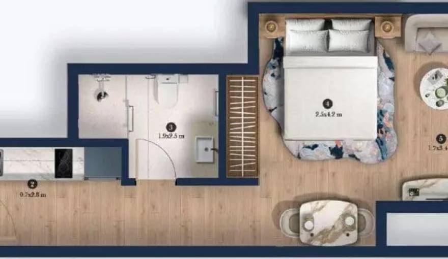 Plans Hilton Residences Dubai JLT