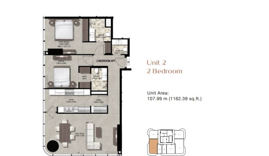 Plans Azha Millennium Residences