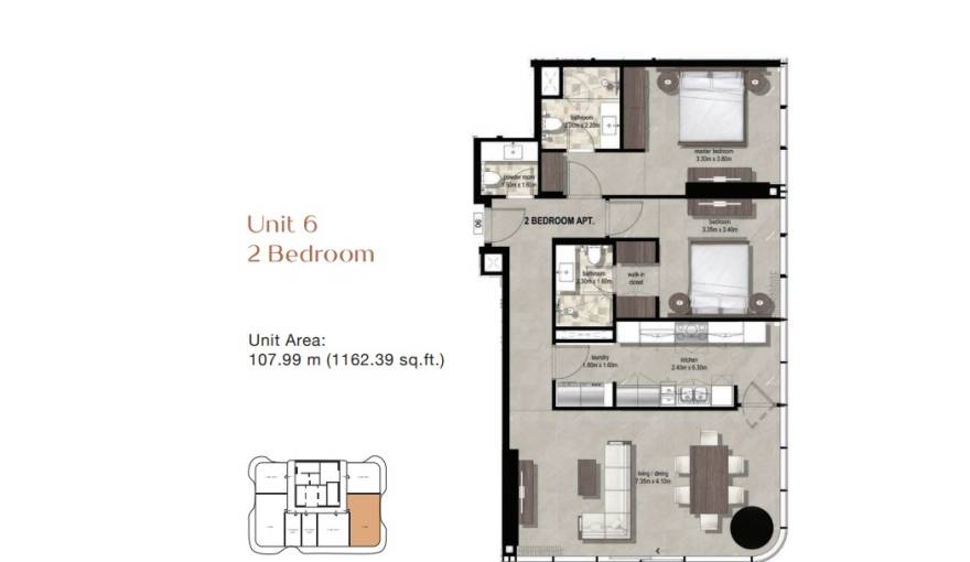 Plans Azha Millennium Residences