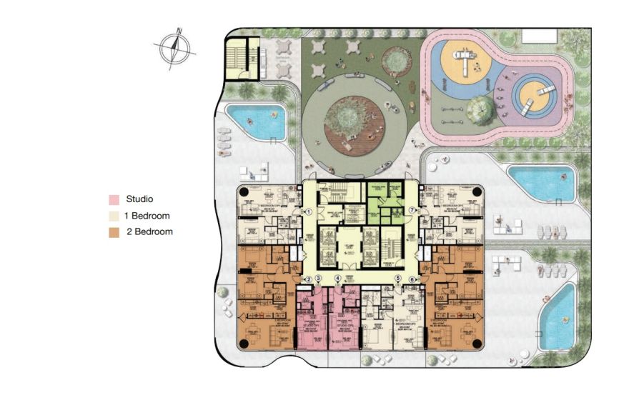 Site plan – Azha Millennium Residences