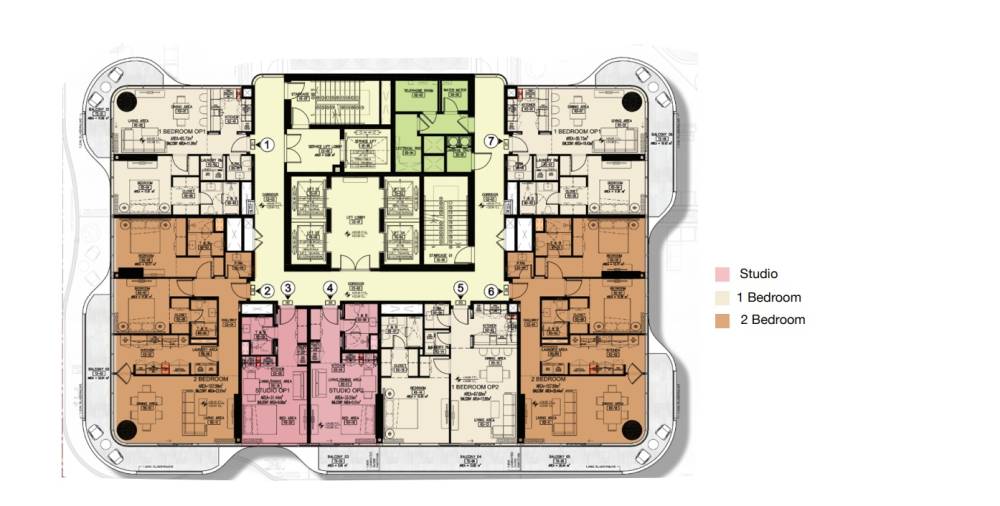 General plan – Azha Millennium Residences#2