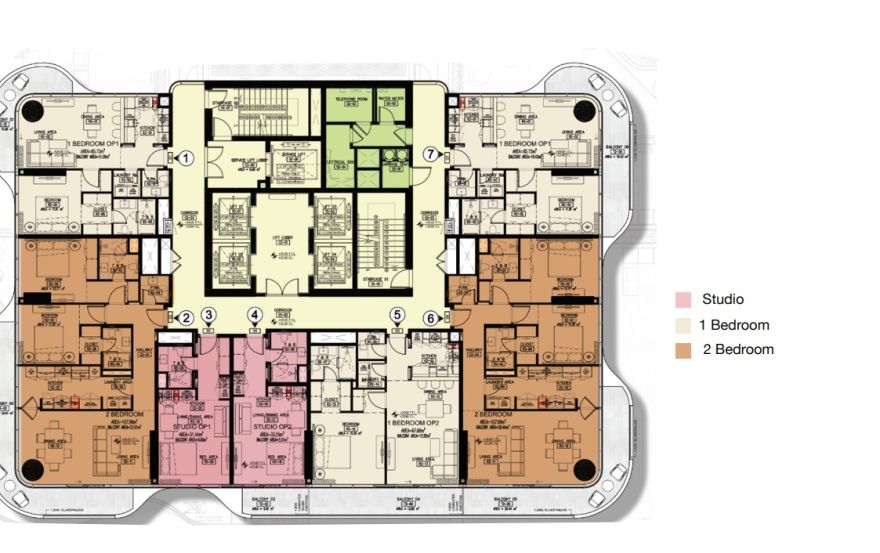 Site plan – Azha Millennium Residences