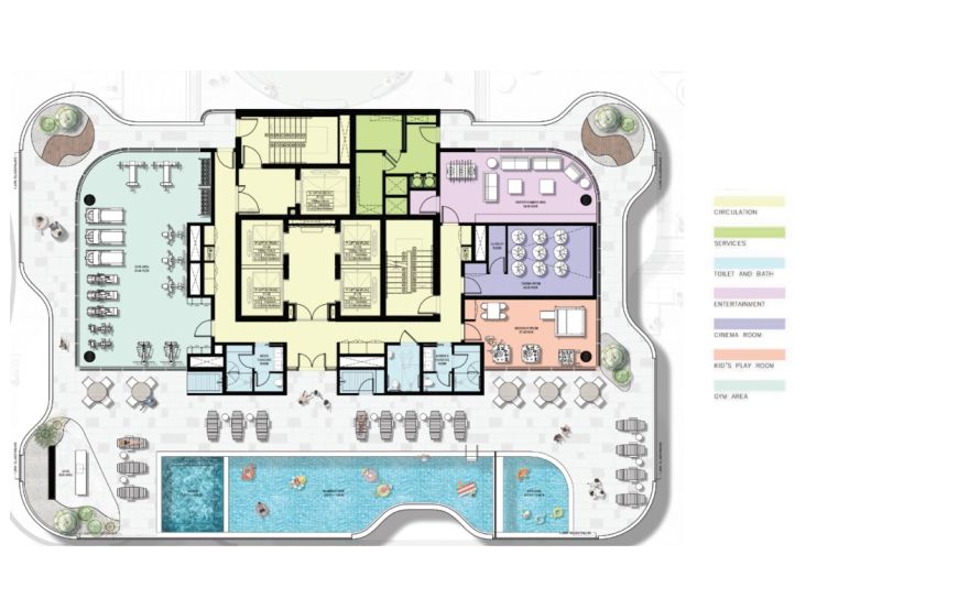 Site plan – Azha Millennium Residences