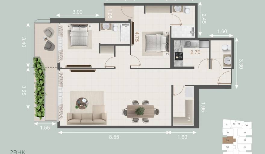Plans Galleria Residences